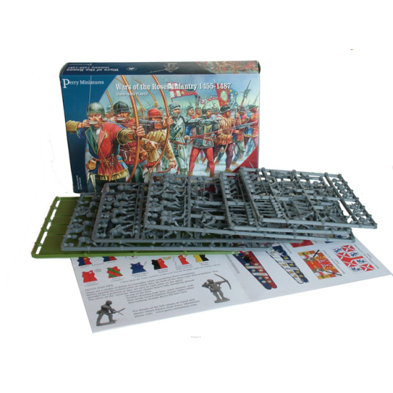 Plastic Wars of the Roses Infantry (bows and bills) , WR1